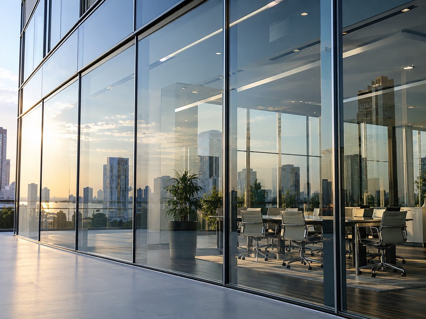 Commercial Building Window Film